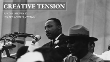 Photo of Dr. Martin Luther King, Jr. speaking at the civil rights march