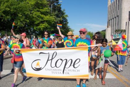 Hope members marching in Tulsa Pride parade 2019