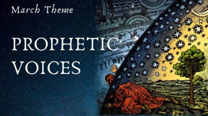 A figure reaches up toward a starry sky