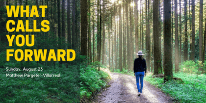 Person walking toward the sunlight on a path in the woods