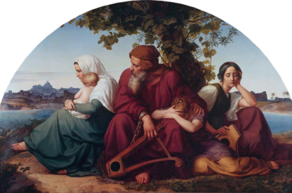 A painting by Eduard Bendemann: Die trauernden Juden im Exil ("The mourning Jews in exile")
